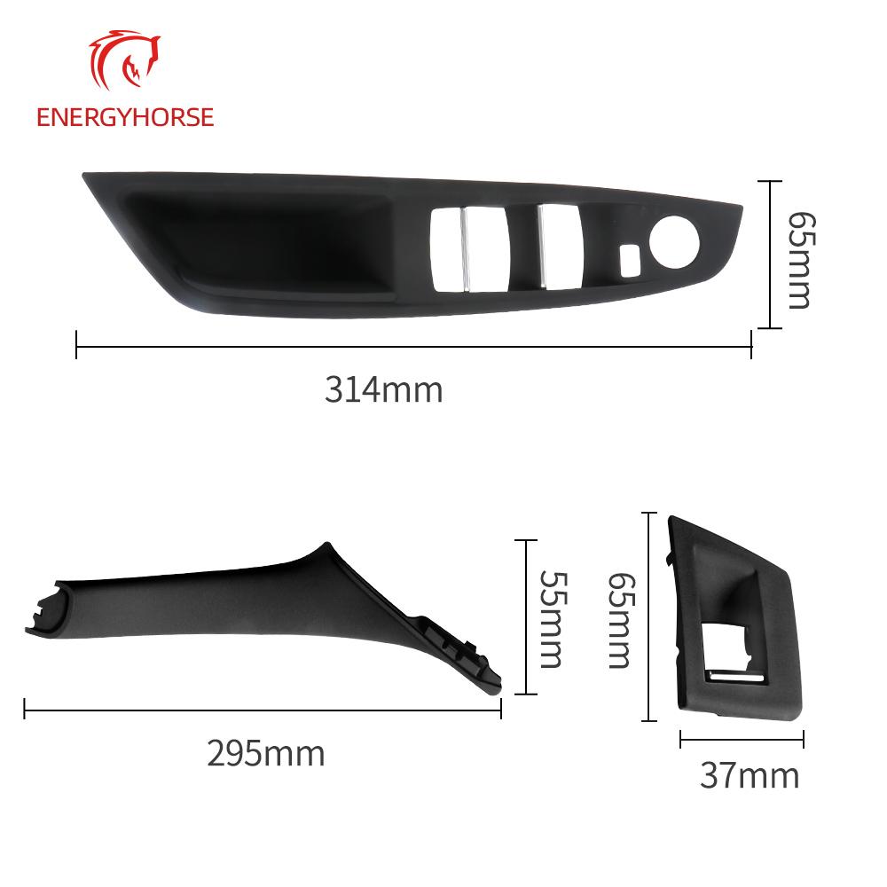 For BMW 5 Series Car Interior Inner Door Handle Panel Pull Trim Cover Window Switch Panel Handle Set For BMW F10 F11