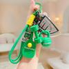 Portable 1 PCS PVC Pickleball Bag Tag Keyring Cute Lightweight Pendant for Car Keychain Backpack Pickleball Fans Creative Gift