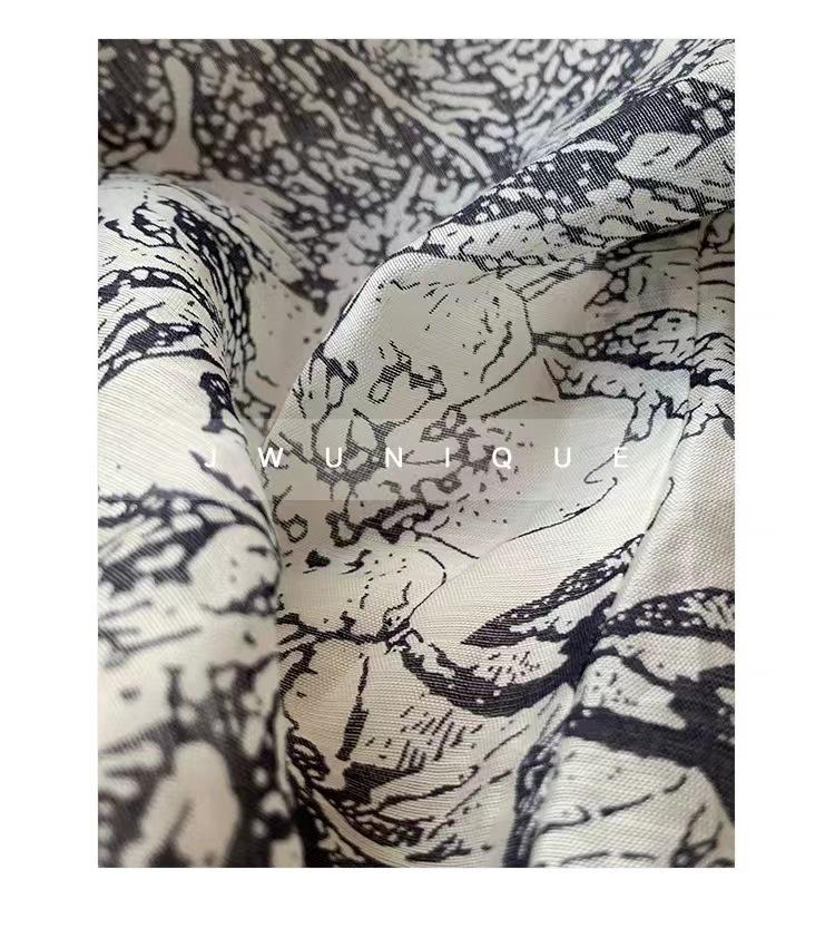 Dámské francouzské retro inkoustové květinové tílkové šaty bez zad - Super vílí styl, Připravené na dovolenou, Jedinečný design