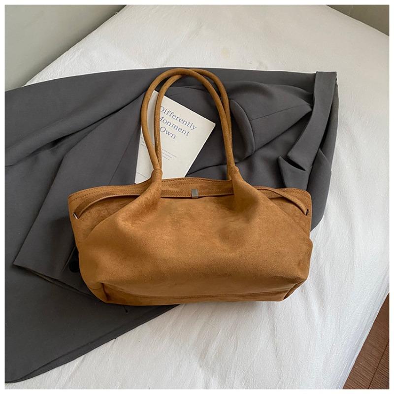Large Capacity Tote Bag Women's Autumn New Commuter Lazy Wind Matte Vegetable Basket Bag Shoulder Armpit Bag