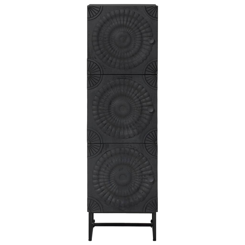 Highboard Black 35 x 30 x 120 cm