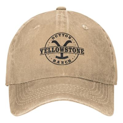 Yellowstones Dutton Ranch Baseball Cap Vintage Logo Hiking Fishing Retro Trucker Hat Unisex Unisex Fashion Sunshade Baseball Caps