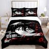 Bloodthirsty Anime Warrior Print 3Pcs Bedding Setduvet Cover With 2 Bedropillowcase Home Birthday Gift