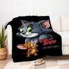 Tom and Jerry Phone WallpaperBlanket Flannel Throw Blanket for Sofa, Bed, Travel, Camping, Office