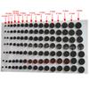 Ø 4.5mm - 17mm Round Self Adhesive Backing Silicone Rubber Furniture Pads Cabinet Feet Leg Cushion Spacer Non-slip Floor Protect