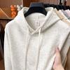 Autumn/Winter Fashion Trend Solid Color Hooded Pullover Sweatshirt with Patch Pocket and Custom Logo.