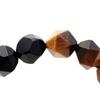 Tiger Eye Onyx Bracelet for Star Cut Black for Career Natural Power Day Inner Circumference [GOLD STONE] Men, 10mm, Tiger's Eye, Agate, Luck, Stylish,