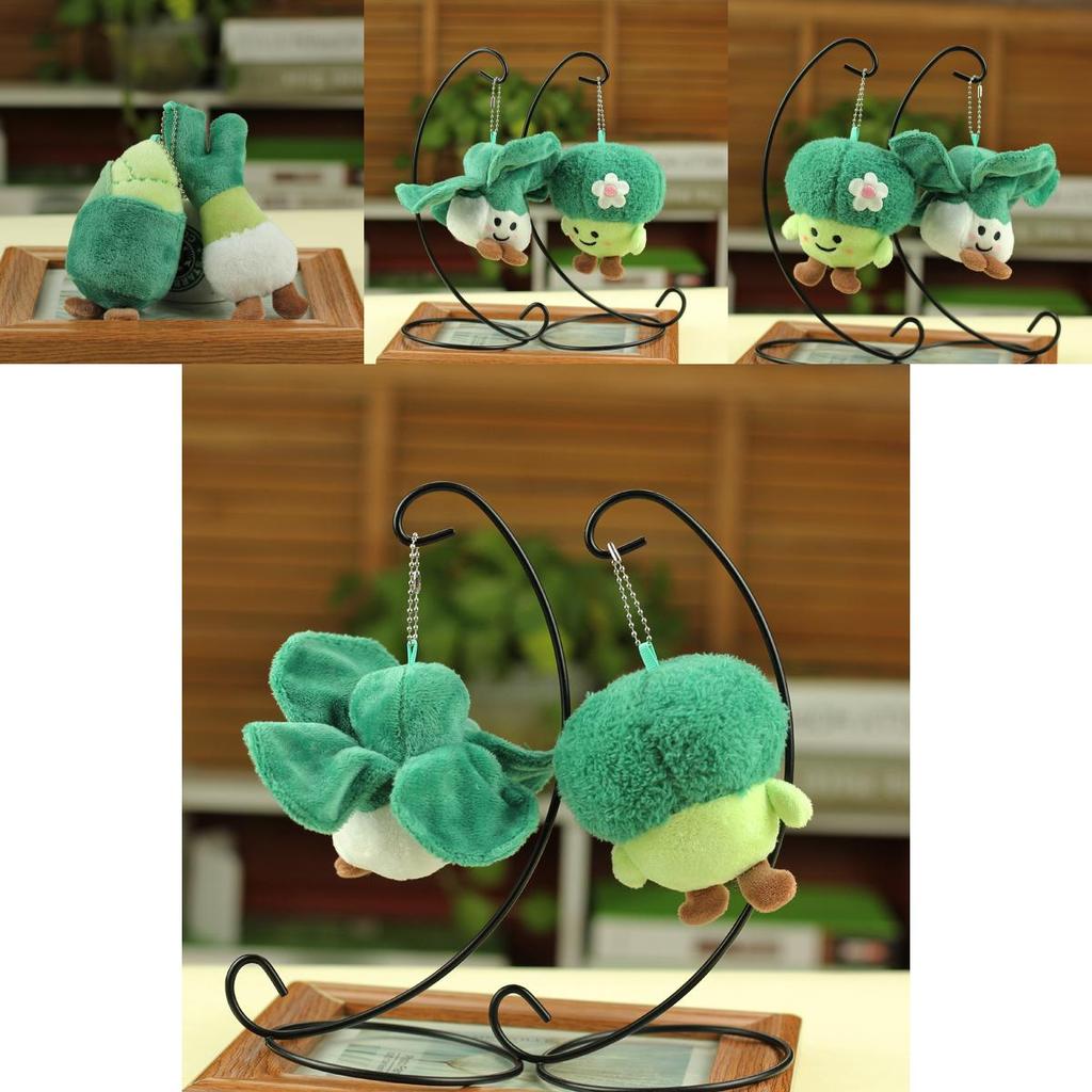 Adorable Vegetable And Fruit Plush Toys Broccoli Cabbage Corn Green Onion Realistic Stuffed Dolls
