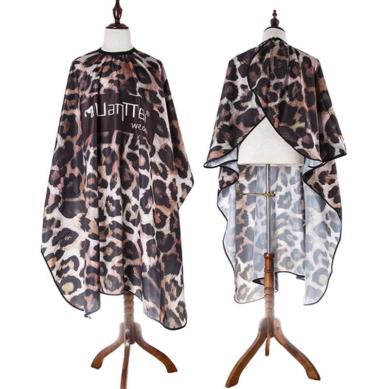 

1pc Professional Hairdressing Cape Haircut Cloth Wrap Leopard Print Waterproof Gown Apron Coloring Cutting Gown Cloth Wrap Salon