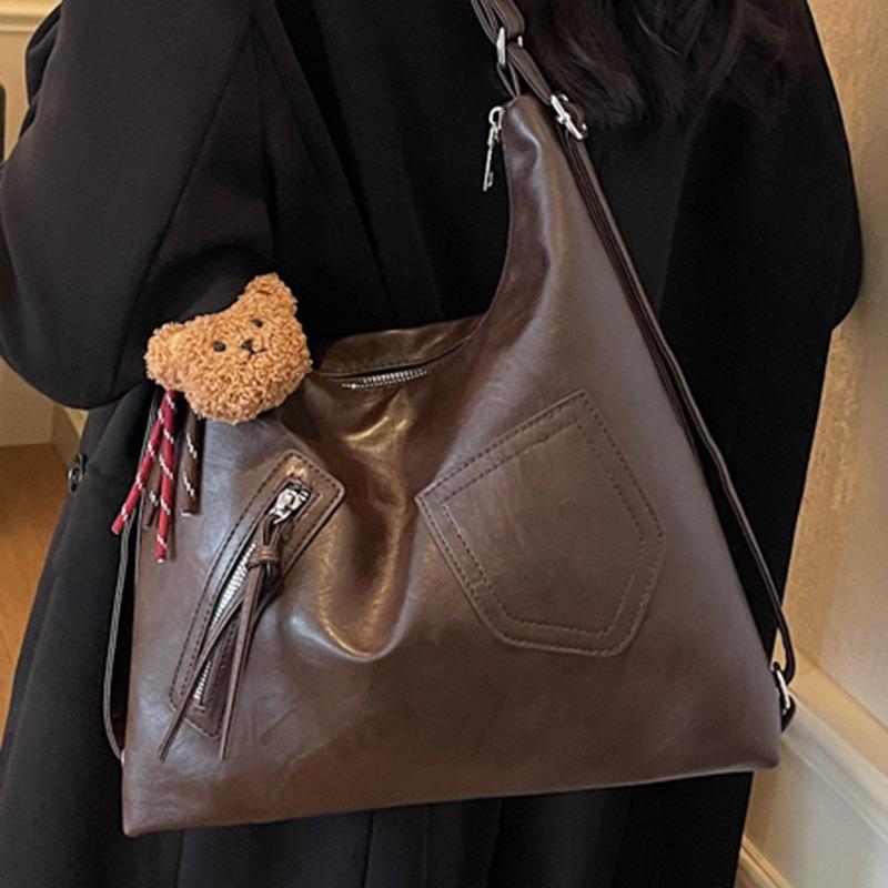 Handtasche mit großem Fassungsvermögen Damen Herbst neu Nische lässige Achseltasche Pendler Schulterrucksack