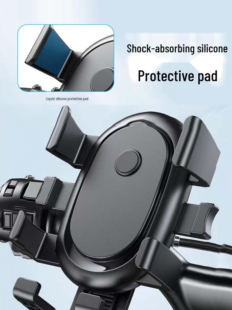 Cute Cartoon Shockproof Phone Holder for Bikes and Electric Vehicles - Ideal for Navigation and Delivery Riders