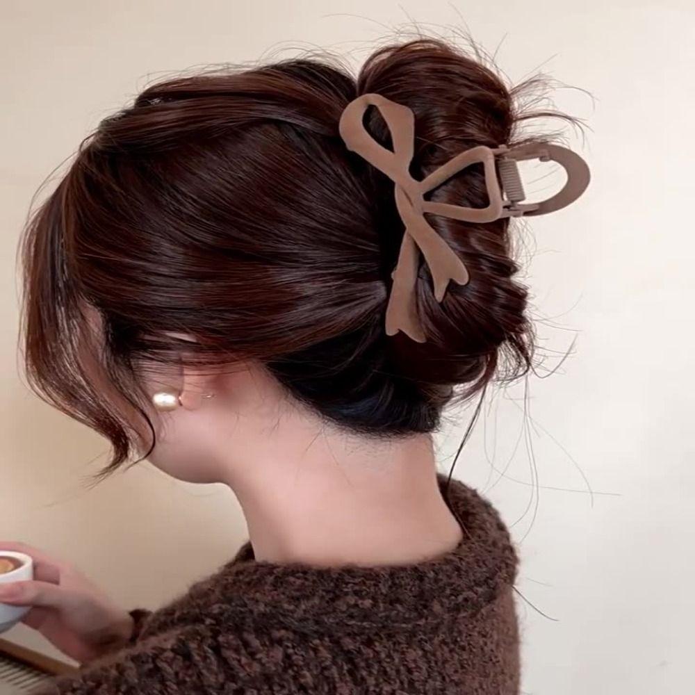 Samt Damen Haarklammer 3 Farben Schleife Haarnadel Elegant Rotes Samt Haarspangen Damen