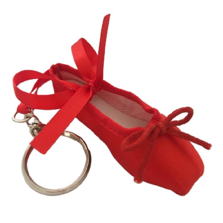Lovely Ballet Shoe Keyring Stylish Pendant Keychains Ballet Shoe Keyrings