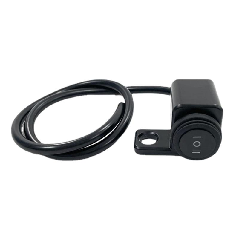 Motorbike Headlight Switch Handlebar Light Switch Handlebar On Off Button Switch Aluminium Alloy Fog Brake Light Switch
