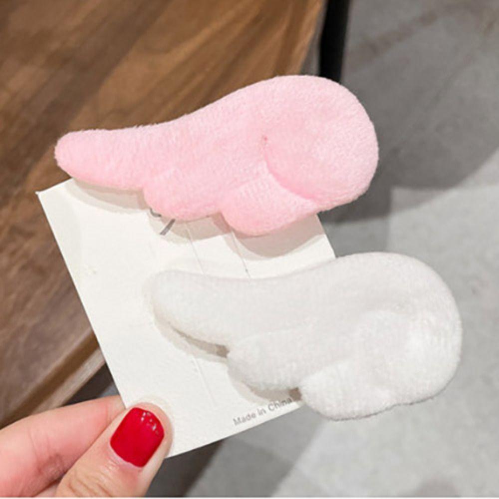 Angel Wing Plush Hair Clip Sweet Bangs Barrettes Headdress Cosplay Hairpin  Girls