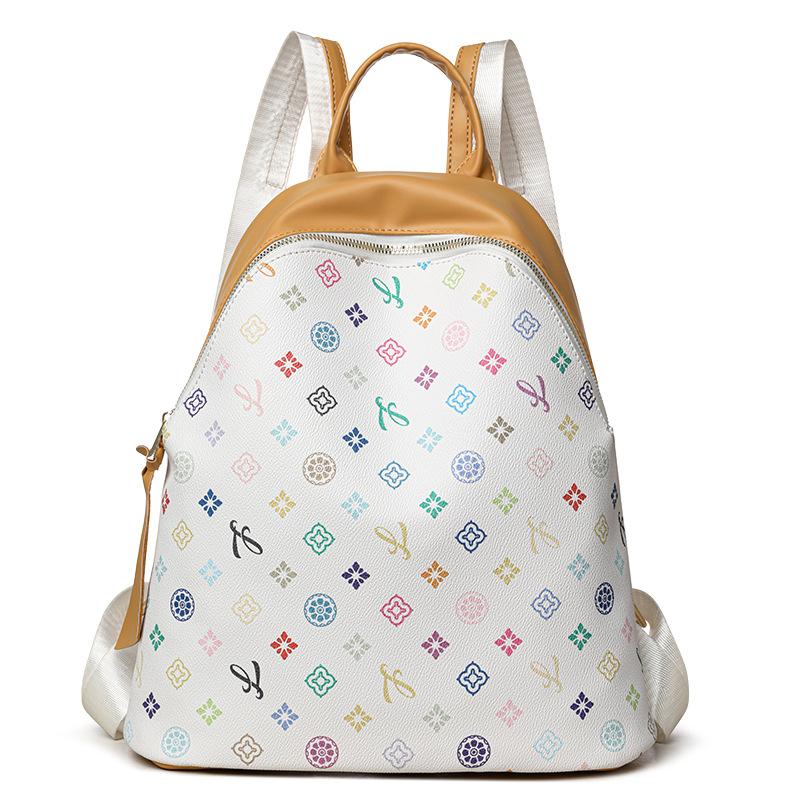 

Новая модная женская сумка высокого класса, классический универсальный рюкзак большой вместимости, легкая роскошь, женская сумка белый