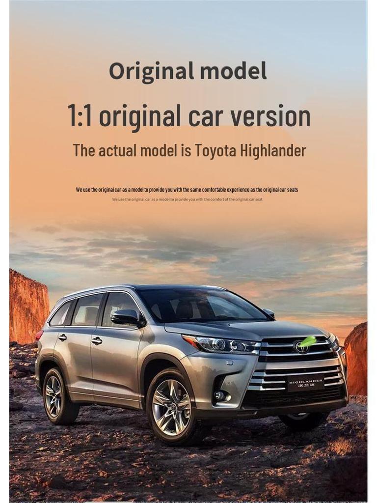 Toyota Highlander All-Season Pure Linen 5-Seat Full Back Wrap Car Cushion with Logo