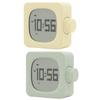 Cubic LED Digital Alarm Clock with Snoozes Function USB Chargeable Countdown Timer 2 Alarms Night Lamp Waking Up Lamp