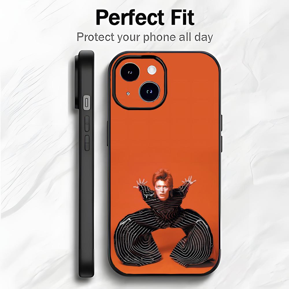 Iconic Legendary Singer D-David Bowie Phone Case Phone Case Soft Packaging Lightweight For iPhone17 16 15 14 13ProMax