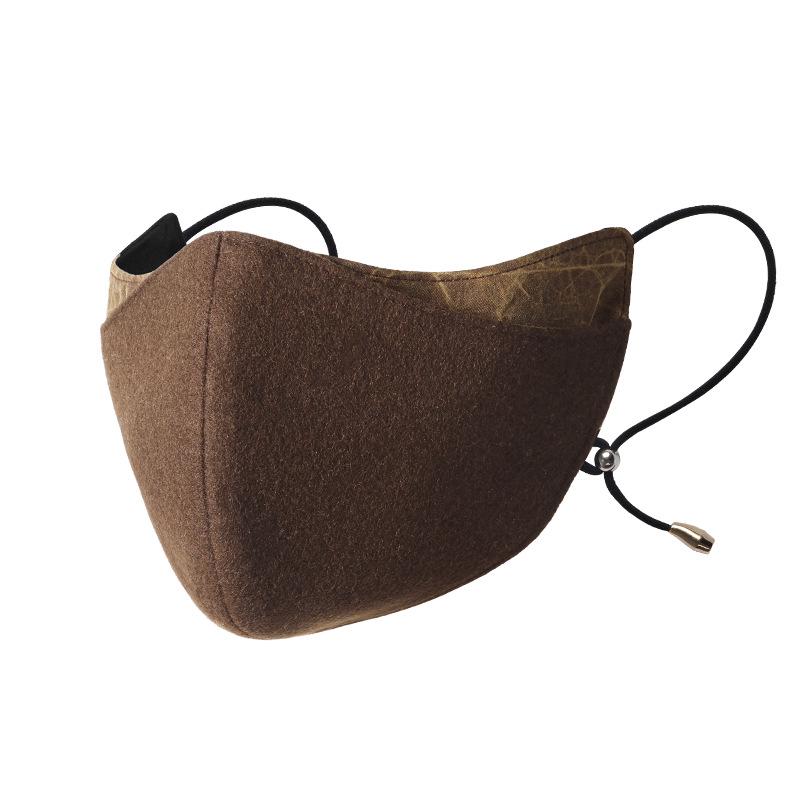 Thickened Winter Cashmere Silk Mask: Fleece-Lined, Windproof, Cold-Proof, Mulberry Silk for Eye Corner Protection