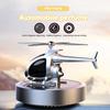 Solar Rotation Helicopter Car Air Freshener Odor Removal Aromatherapy Car Fragrance Diffuser Ornaments Car Interior Decoration