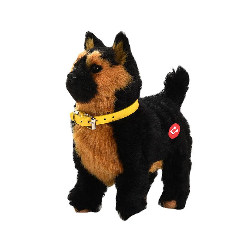 Plush Electric Toy Dog: Walking, Barking, Tail-Wagging, and Music with Induction Feature