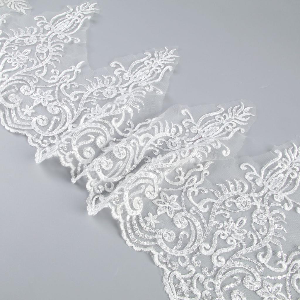 29Cm Flat Embroidery Crystal Sheet Large Barcode Lace Clothing Accessories Wedding Dress Curtains Children'S Clothing Decoration Accessories