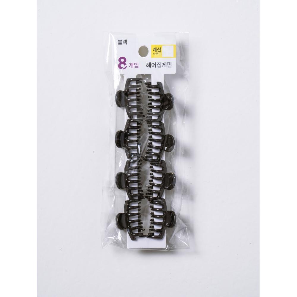 Daiso Hair Tongs Pins  Pack Of 8  Black