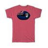 Gift T-Shirt : Lips Anguillan Flag Anguilla Expat Country For Her Woman Feminine