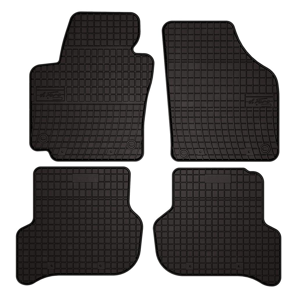 Dywaniki samochodowe gumowe do: Seat Altea minivan (08.2008-2015) - czarne, dopasowane