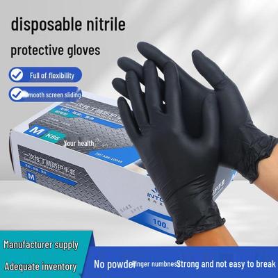 Einweg-Nitrilhandschuhe - Dick, Langlebig, Lebensmittelgeeignet, Wasserdicht, Ölbeständig - Kostenloser Versand