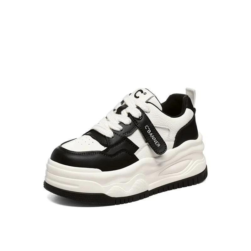 Hot Sale Women Sneakers PU Leather Women's Shoes Platform Casual Comfortable Spring Non-slip Flats Ladies Trainers Shoes