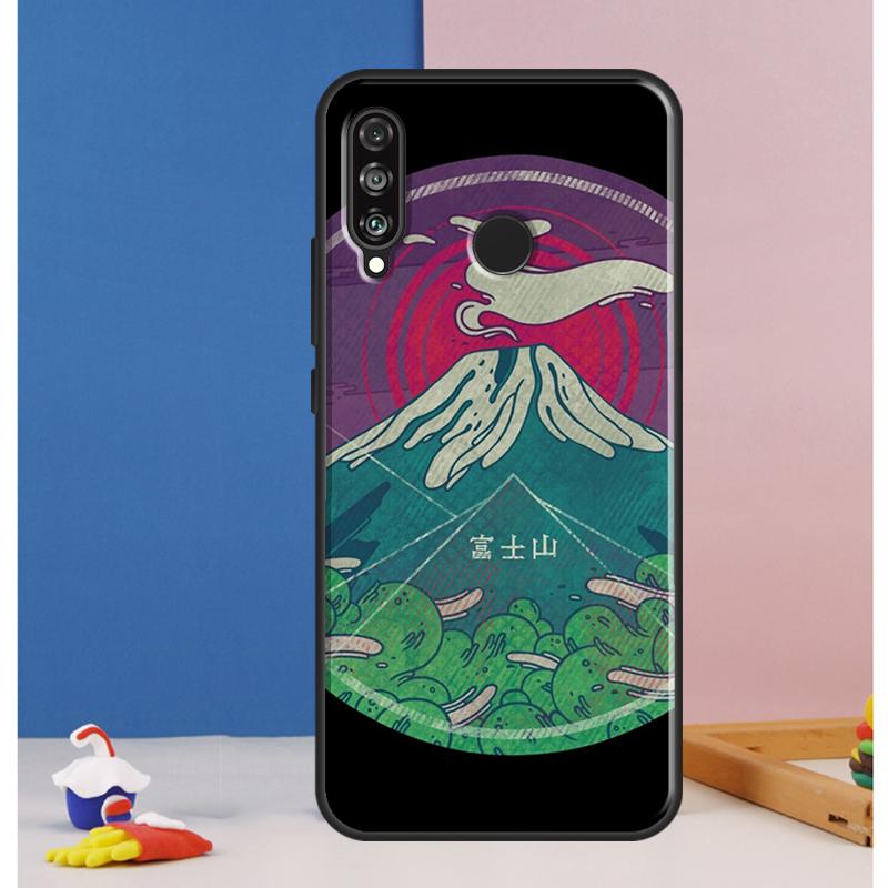 Japanese art Mount Fuji Case For Huawei Nova Y73 Y72 Y70 Y90 Y60 Y61 Y91 12s 12i 11i 8i 9 10 SE P30 P40 Lite P60 Pro