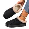 A Lazy Person Wearing Snow Boots New Women's Closed-toe Shoes Thick-soled Cotton Slippers