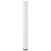 Vidaxl Nogi Do Stolika Kawowego, 4 Szt., Biale, 100-102 Cm, Stal