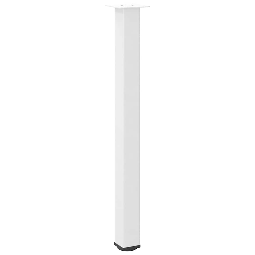 Vidaxl Nogi Do Stolika Kawowego, 4 Szt., Biale, 100-102 Cm, Stal