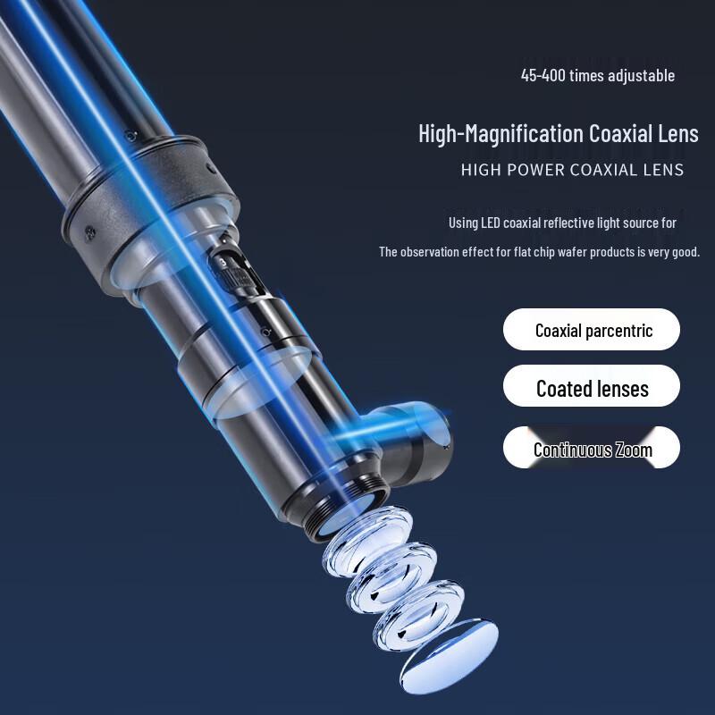 AOSVI Coaxial Industrial Video Microscope with 21.5-inch Display