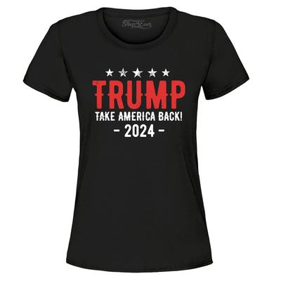 Trump Take America Back 2024 Campaign Women's T-Shirt 45 47 MAGA Tee Gift Shirts