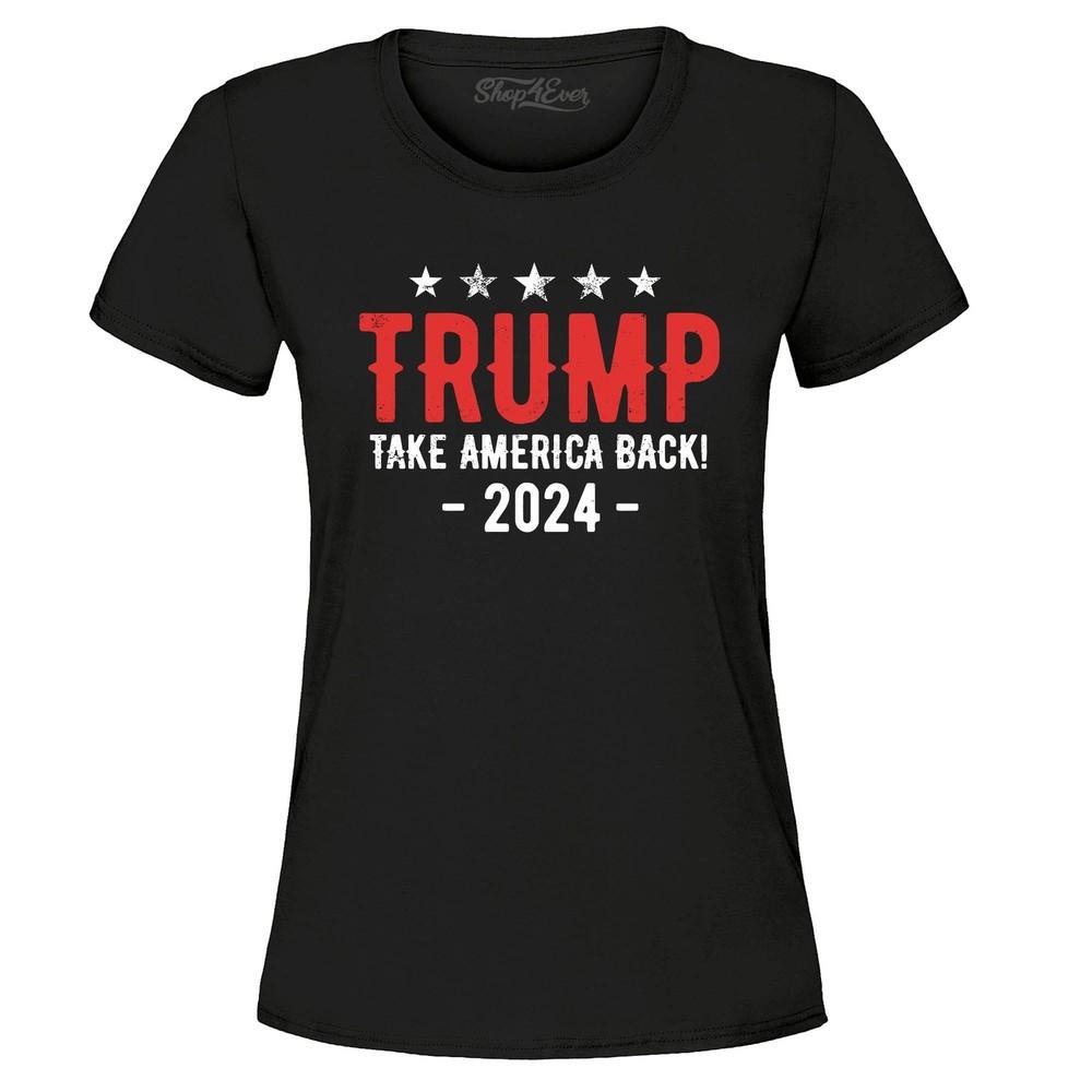 Trump Take America Back 2024 Campaign Women's T-Shirt 45 47 MAGA Tee Gift Shirts