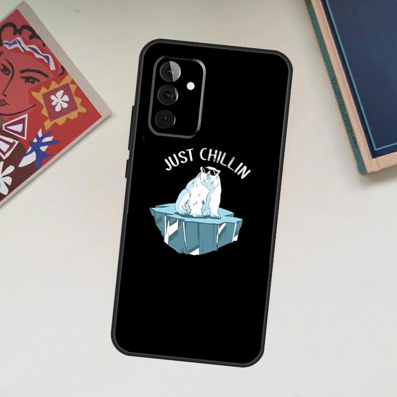 Cute Polar Bear Case For Samsung Galaxy A52 A53 A54 A12 A13 A14 A32 A33 A34 A23 A24 A72 A73 A51 A71 A15 A25