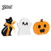 Holiday Home Decor for Mantels 3Pcs/Set Halloween Tiered Tray Decorations Cute Ghost Pumpkin Black Cat Party Supplies Indoor Ornaments Wooden Block
