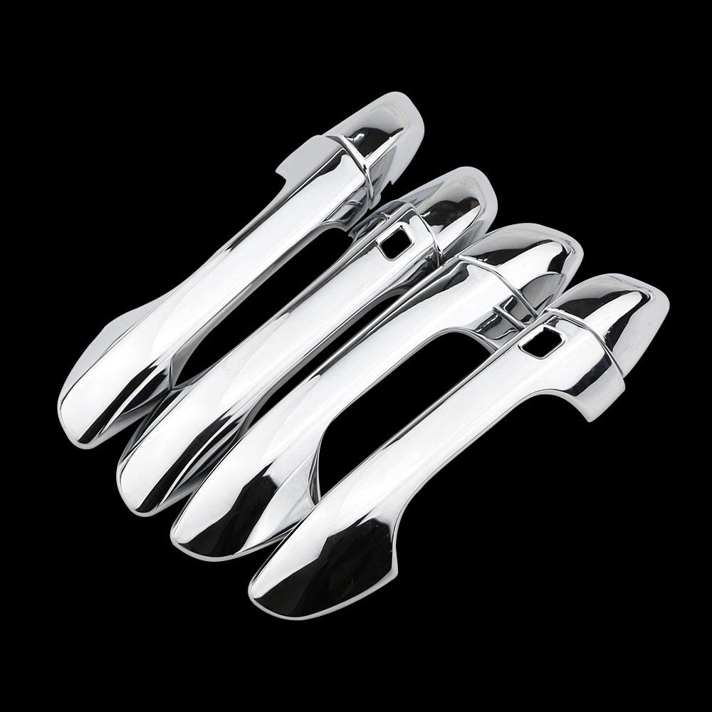 Silver Car Door Handle Trim Covers Door Cover Sticker for Kia Sportage QL 2016 2017 2018 2019 2020 Styling Accessories