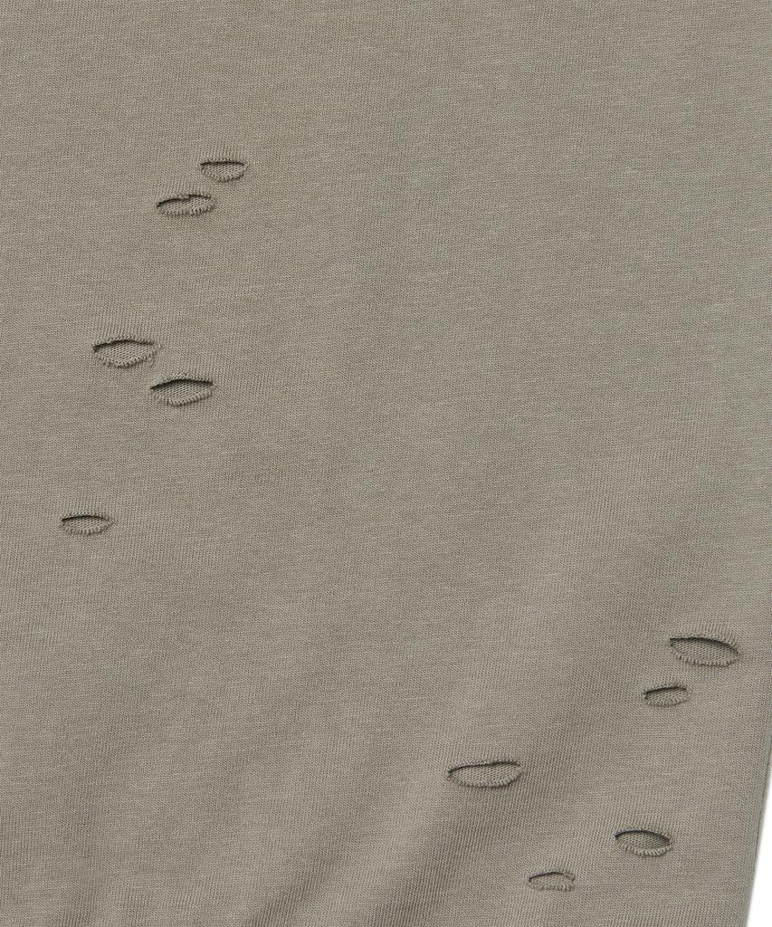 Nomaenyueol Damaged Long Sleeve Tee - Warm Gray
