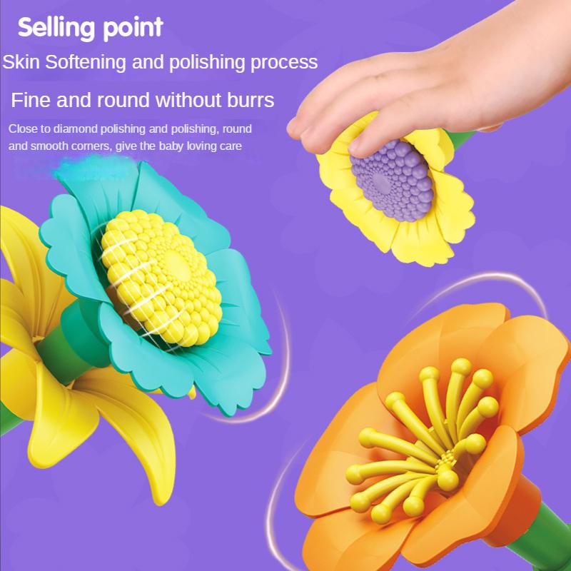 90 stk/sett gjør-det-selv-barn Blomsterarrangementblokker Leketøy Kreativ montering Hagepuslespill Leker Flerskiftende hagebyggeklosser