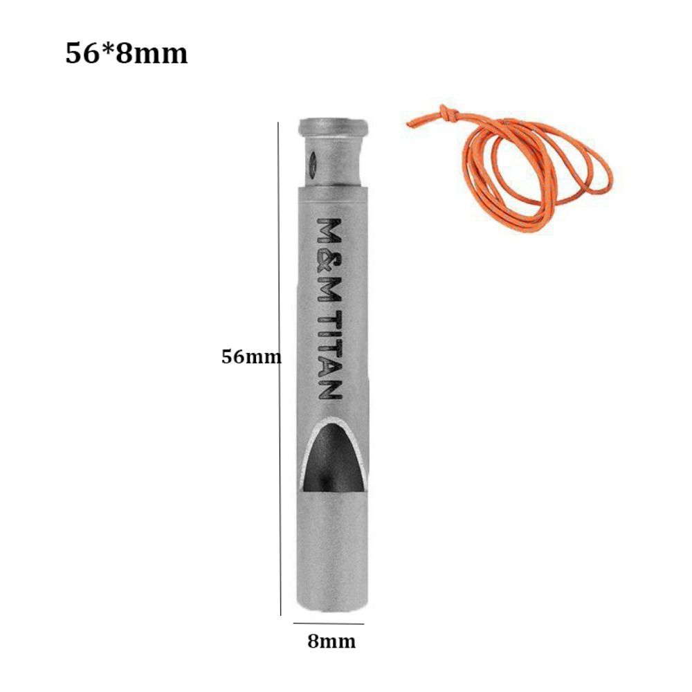 Titanium High Volume Whistle Portable Camping Whistle Safety Survival Whistle Outdoor Tool