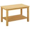 Side Table Oil Natural Finish 70 x 40 x 45 cm Solid Acacia Wood