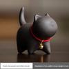 Purple sand kitten tea pet creative cute cat can raise tea fun tea play home tea art ornament kung fu tea set accessories