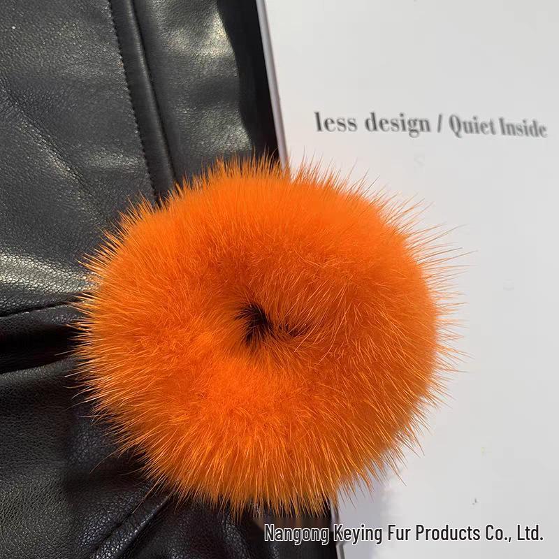 Korean Mink Fur Hair Tie: Cute & Plush High-End Hair Accessory for Women
