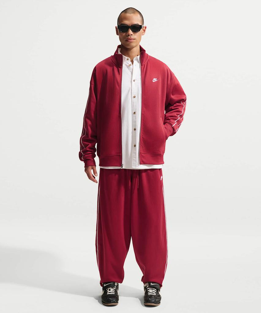 Nike Sportswear Club Oversized Knit Track Jacket M - Team Crimson:White:Team Crimson:White / Hv1418-613