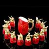 Duanyun Chinese Zodiac Animal Head Ceramic Wine Set